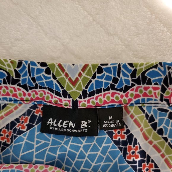 ALLEN B. WOMEN'S MANDALA HALTER COLORFUL MEDALLION PRINT - Picture 3 of 4